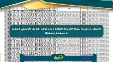 «انتظار وترقب» نتيجة الثانوية العامة 2025 موعد إعلانها الرسمي وكيفية الاستعلام بسهولة